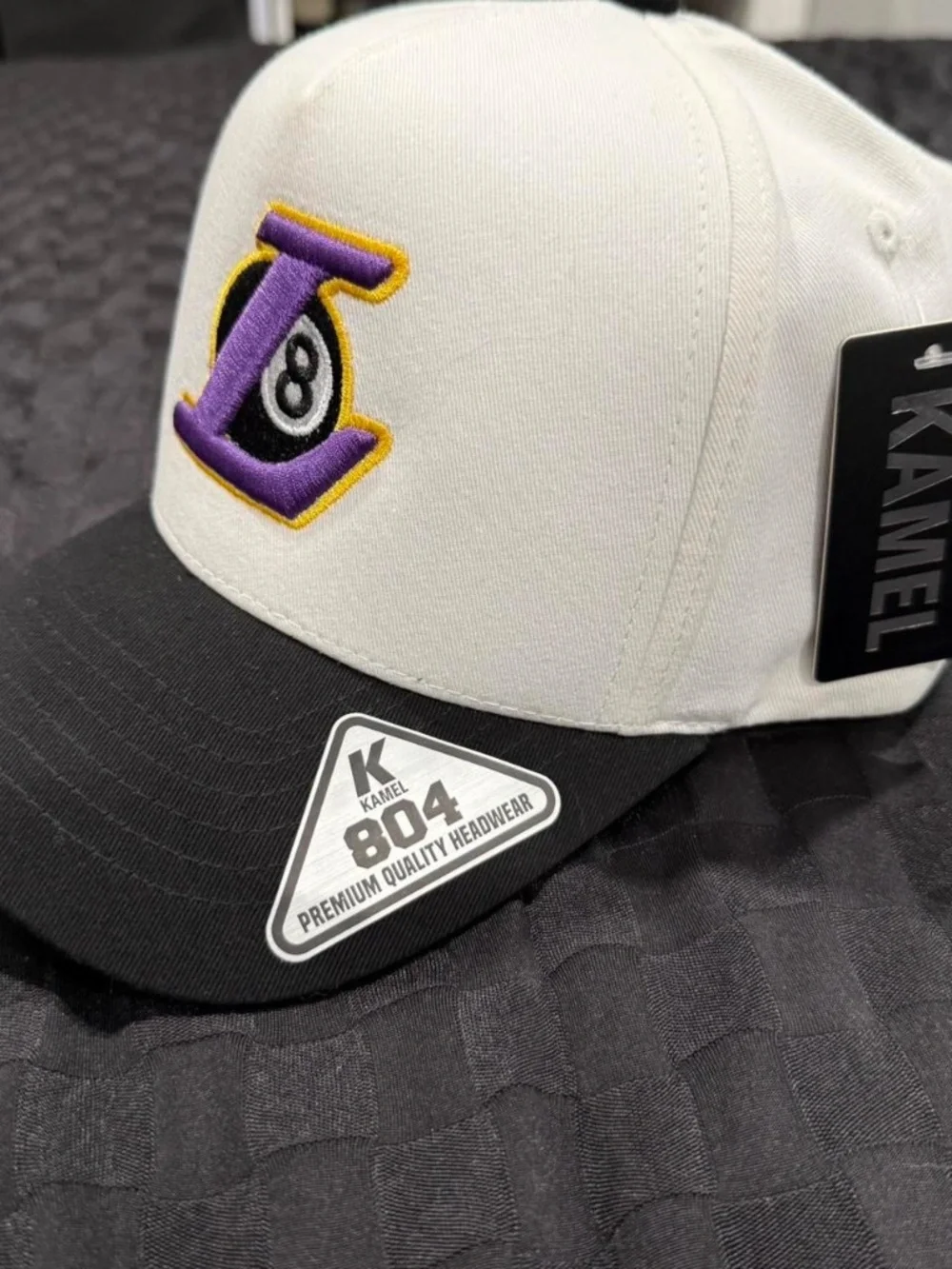 Custom Laker 8 ball hat